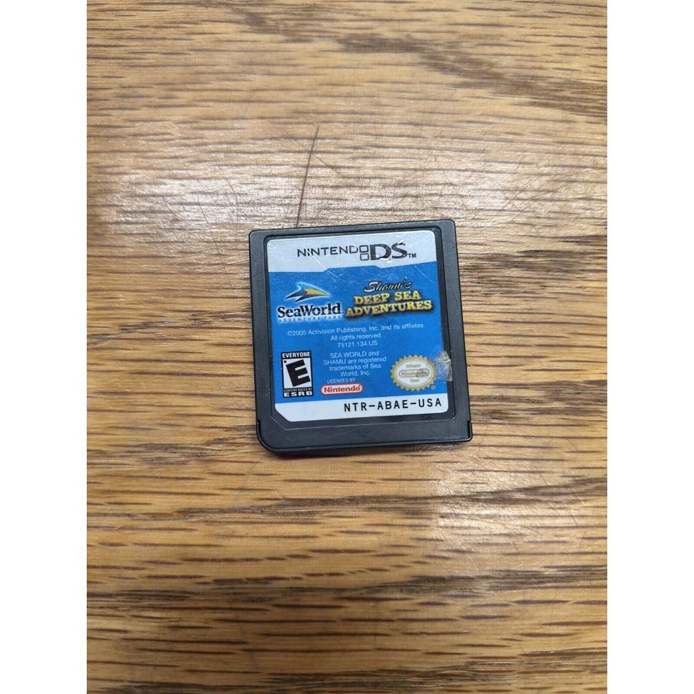 SeaWorld Shamu's Deep Sea Adventures Nintendo DS Game Cartridge